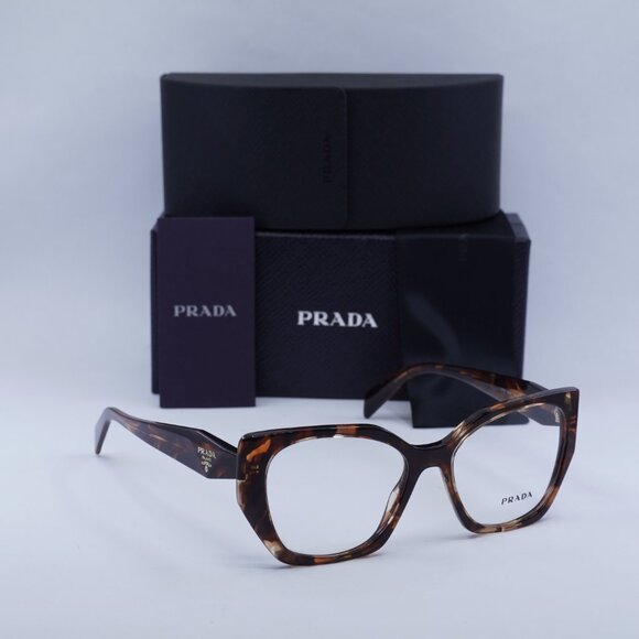 Final Price! Prada PR18WV 07R1O1 Caramel Havana Eyeglasses 54mm - Picture 1 of 10
